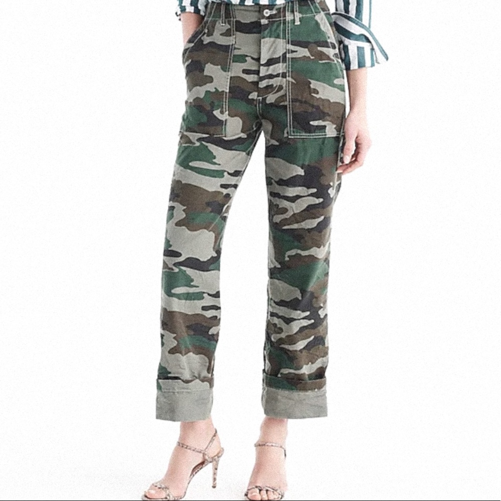 J. Crew Camo Pants wide leg